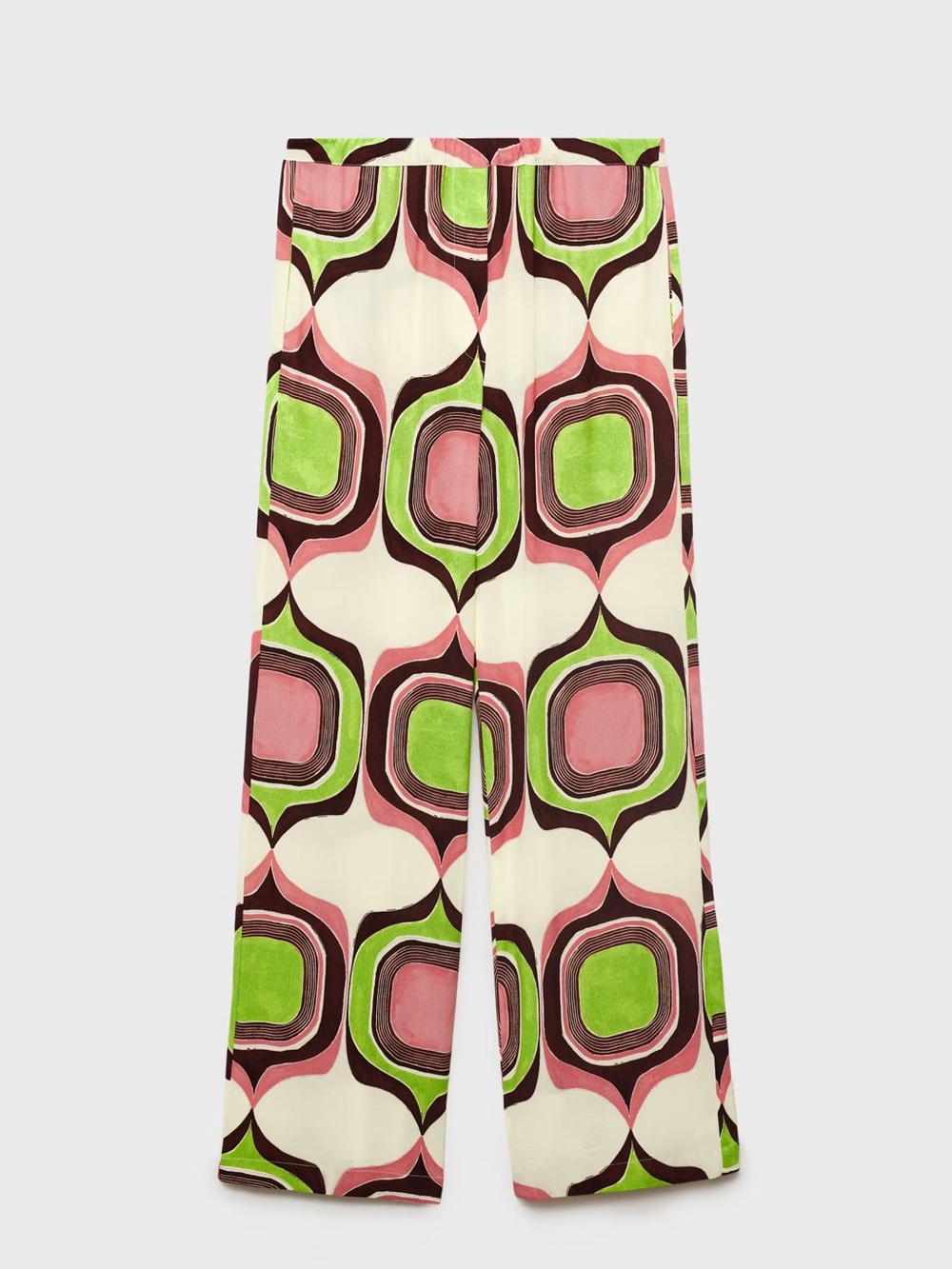 Mango Geometric print Co-ord set blouse + pants NWT - Picture 4 of 8